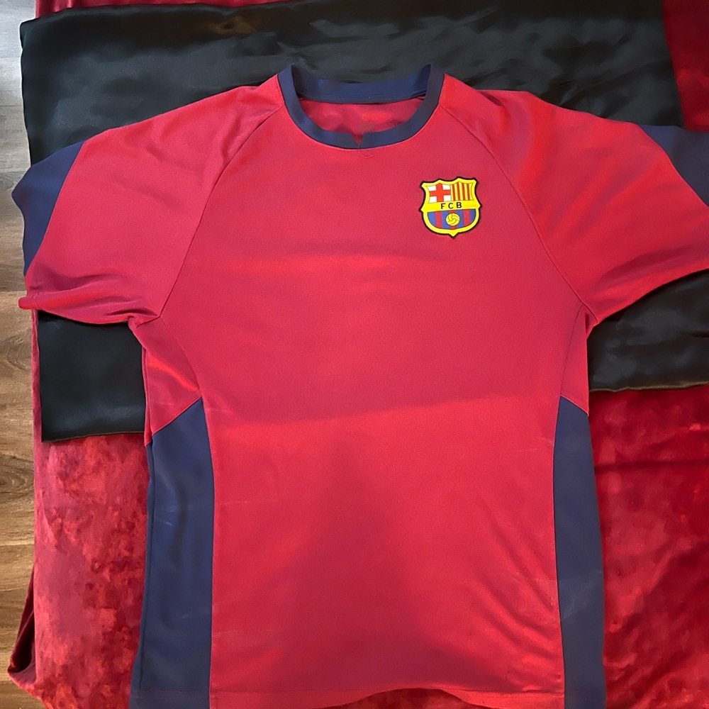 Barcelona Red and Blue Athletic Jersey with Club Crest